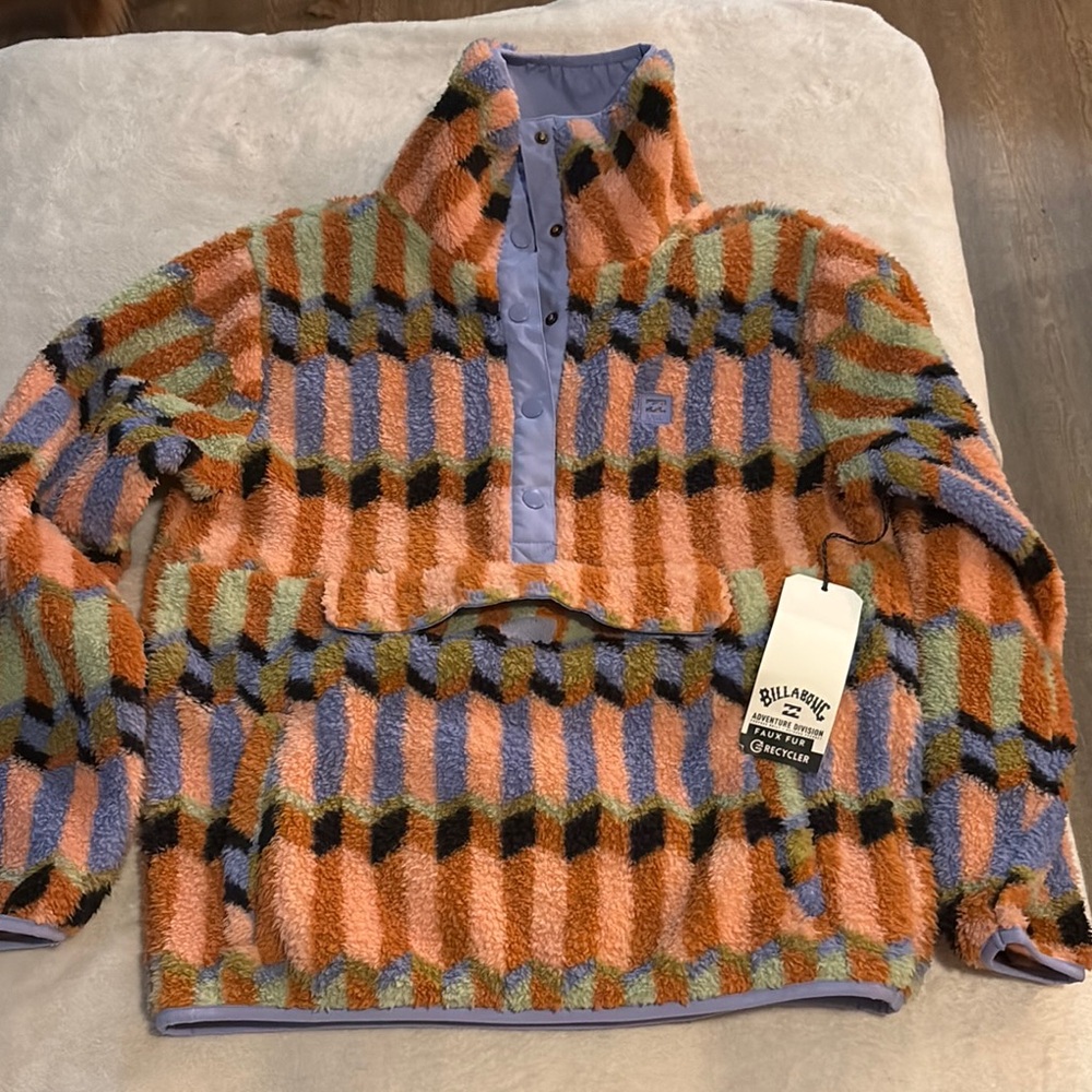 Billabong Striped Fleece Pullover